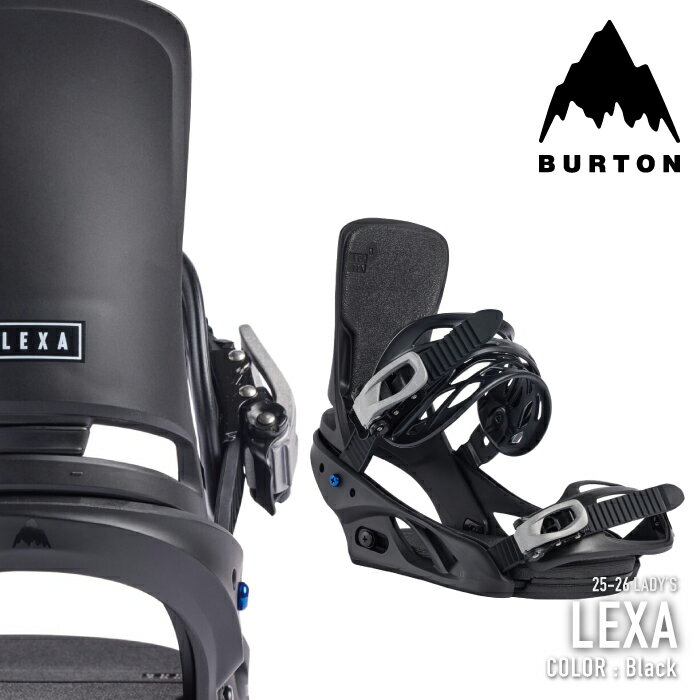 レビューでクーポン★[日本正規品] スノーボード ビンディング バートン BURTON WOMEN'S LEXA Black レクサ バインディング レディース 25-26
