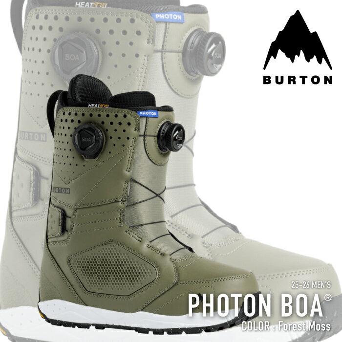 レビューでクーポン★[日本正規品] スノーボード ブーツ バートン BURTON MEN'S PHOTON BOA WIDE Forest Moss フォトン ボア メンズ 25-26