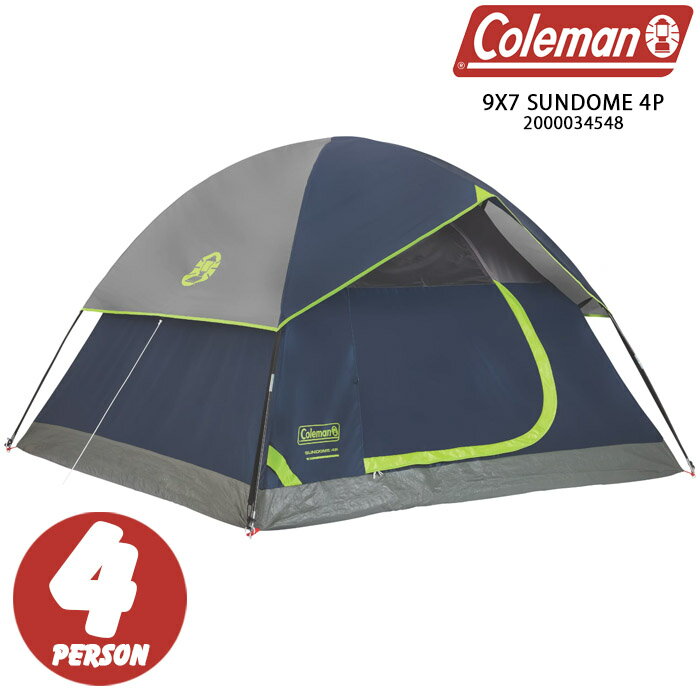 コールマン テント COLEMAN TENT 9X7 SUNDOME 4P 2000034548 Navy Gray サンドーム ドーム型 キャンプ アウトドア 4人用 オールウェザー 全天候型 ds-Y