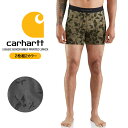 カーハート 下着 トランクスタイプ 2枚セット CARHARTT 5 BASIC BOXER BRIEF PRINTED 2PACK MBB124P Duck Camo Super Dux メンズ 男性 2枚 ボクサーブリーフ ボクサーパンツ