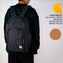 カーハート バッグ CARHARTT 25L CLASSIC LAPTOP BACKPACK Black ブラック 黒 Carhartt Brown カーハートブラウン 茶色 25リットル クラシック ラップトップ バックパック リュック 通勤 通学 PC収納 カバン 鞄 バッグ メンズ レディース 男性 女性