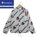 チャンピオン コーチジャケット メンズ [残りわずか/Sサイズのみ]チャンピオン コーチジャケット Champion RW French Terry Jaket Print V0017P リバースウィーブ フレンチテリー プリントジャケット スウェット ボタン ロゴ 総柄 秋冬 メンズ 男性 USA企画