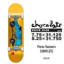 チョコレート スケートボード コンプリート スティービー・ペレス CHOCOLATE SKATEBOARDS STEVIE PEREZ VANNERS COMP CC4129 デッキ スケボー スケーター シグネチャー スリック 初心者 上級者…