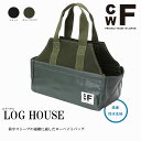 シーダブルエフ トートバッグ CWF LOG HOUSE Olive Drad Black ログハウス ローハイトバッグ コットンキャンバス ケース ツール ギア収納 バッグ パッキング 運搬 キャンプ アウトドア