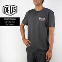 レビューでクーポン★デウスエクスマキナ Tシャツ Deus Ex Machina METRO TEE DMP241261A Anthracite アンスラサイト グレー メトロTシャツ レギュラーフィット ガーメントウォッシュ加工 バイク モーターサイクル スケート スケボー ストリート サーフィン メンズ 男性