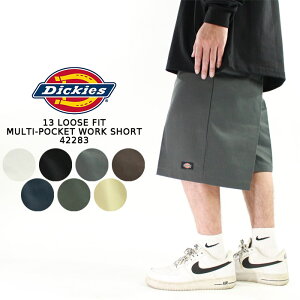 ǥå 硼 Dickies 13 LOOSE FIT MULTI-POCKET WORK SHORT 42283 Black Charcoal Dark Brown Navy Khaki Olive Green White 硼ȥѥ ϡեѥ 롼եå ȥ꡼  ѥ ܥȥ  