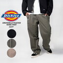 レビューでクーポン★ディッキーズ ワークパンツ Dickies UNIONVILLE PLEATED WORK PANT A4Z7F プリーツ センタープレス リラックスフィット 作業着 仕事着 メンズ 男性(4)