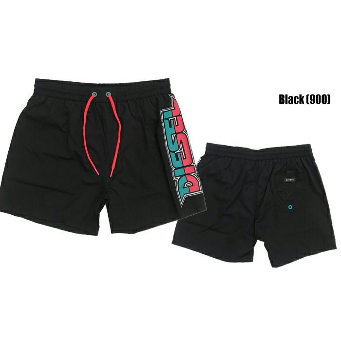 ディーゼル 海パン サーフパンツ Diesel BMBX-WAVE 2.017 MEDIUM SHORTS 0KATZ 短め 無地 ロゴ レトロ サーフ サーフィン 水着 メンズ 男性用 春夏 sale セール