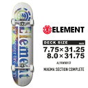 スケートボード コンプリート エレメント ELEMENT SKATEBOARDS COMPLETE MAGMA SECTION ALYXW00157 スケボー スリック 初心者 上級者 ストリート SB SK8 ブランド ロゴ 板