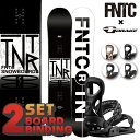 ［今だけ取付無料!!]FNTC ボード × ドレイク ビンディング 2点セット 2024 エフエヌティーシー TNT R Black/White × DRAKE KING ティーエヌティー キング 2点SET バインディング スノーボード ビンディング 板 ボード スノボー メンズ 男性 ビギナー[日本正規品]