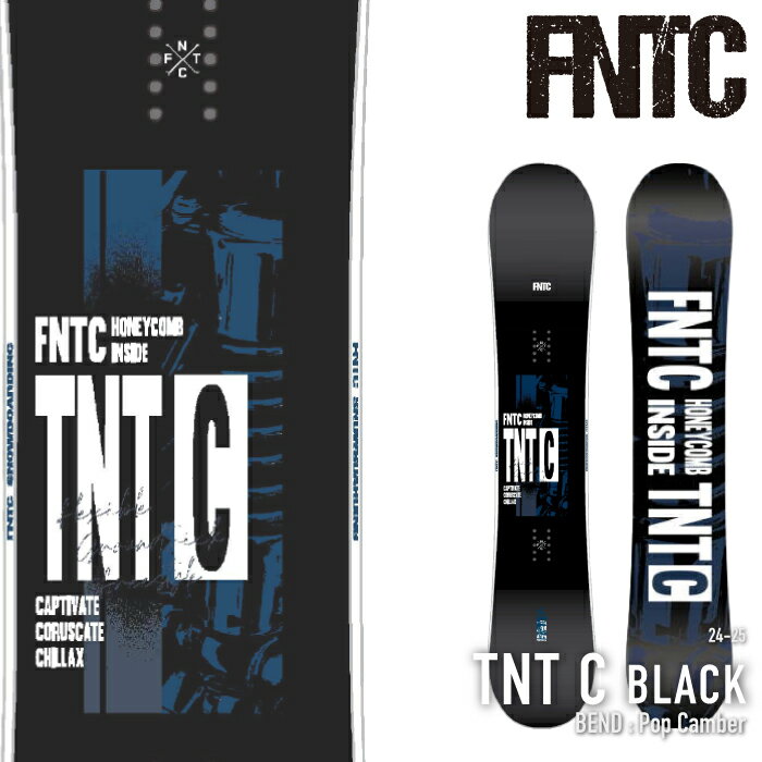 レビューでクーポン★[日本正規品] スノーボード 板 エフエヌティーシー 2025 FNTC TNT C ティーエヌティー キャンバー メンズ レディース 24-25