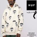 ハフ マイルスデイビス パーカー HUF MILES DAVIS IN CONCERT PULLOVER HOODIE PF00538 Natural ジャズ プルオーバーパーカー フーディー ハフ スケート SB スケートボード メンズ 男性 スケーター ストリート SB SK8 ブランド