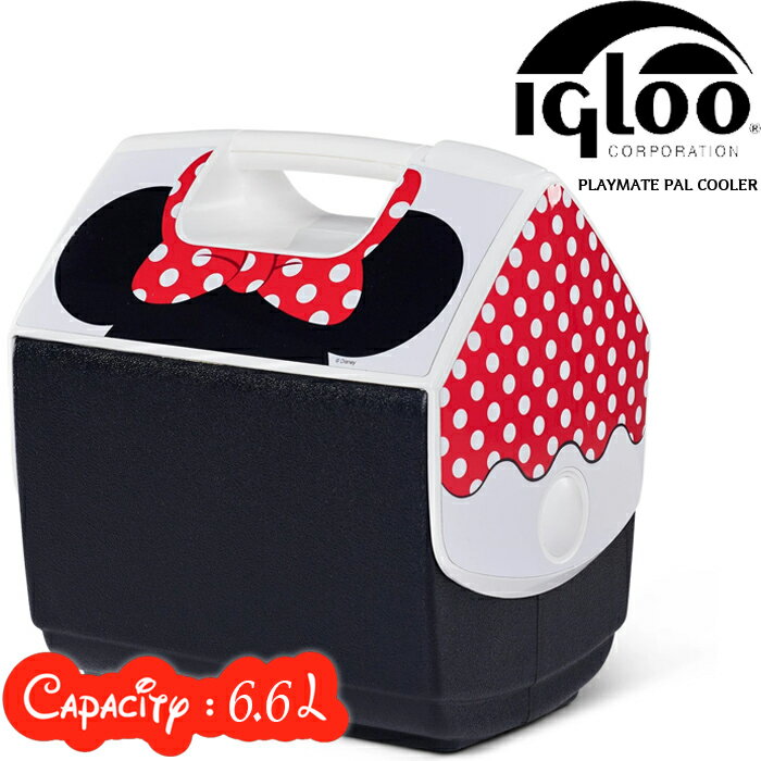 イグルー クーラーボックス IGLOO PLAYMATE PAL COOLER 00048581 6.6L 小型 キャンプ アウトドア BBQ 釣り 部活 スポーツ ベランピング デイキャン ソロキャン サブクーラー ディズニー ミニー ミニーマウス