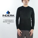 インデラミルズ 肌着 サーマル Tシャツ INDERA MILLS 71 PERFORMANCE RIB KNIT THERMALS 71LS パフォーマンス リブニット 5.1oz オンス アンダーシャツ サーマル スキー スノボー スポーツ スノーボード ロンT ワーク アウトドア キャンプ 長袖T 無地T メンズ 男性