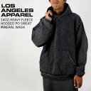 ロサンゼルス アパレル フーディー パーカー LOS ANGELES APPAREL 14OZ.HEAVY FLEECE HOODED PO SWEAT MINERAL WASH HF09MW ロスアパ 肉厚スウェット フード エルエーアパレル オーバーサイズ ビッグシルエット 大きいサイズ 裏地 頑丈 作業着 メンズ 男性 MADE IN USA