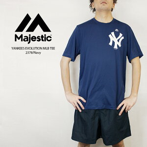 ޥƥå ƥå T MAJESTIC ATHLETIC YANKEES EVOLUTION MLB TEE 2378 Navy ͥӡ Ⱦµ 󥭡 å ݡ   ȥ졼˥   å