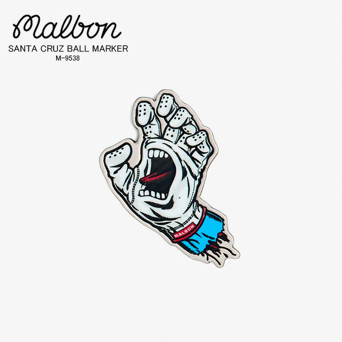 レビューでクーポン★マルボンゴルフ × サンタクルーズ コラボ ボールマーカー Malbon Golf SANTA CRUZ ..