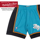 ミッチェル＆ネス ハーフパンツ MITCHELL NESS Swingman Shorts 1998-99 Detroit Pistons SMSHCP19234-DPIHRBL98 デトロイトピストンズ スウィングマン ショーツ ゲームパンツ バスパン スウィングマンジャージー メンズ 男性 sale セール