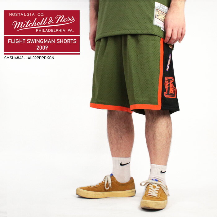 ミッチェル＆ネス ユニフォーム MITCHELL & NESS FLIGHT SWINGMAN SHORTS 09-10 LOS ANGELES LAKERS SMSH4848-LAL09PPPDKGN ロサンゼルス レイカーズ スウィングマン ショーツ バスパン 大きい…