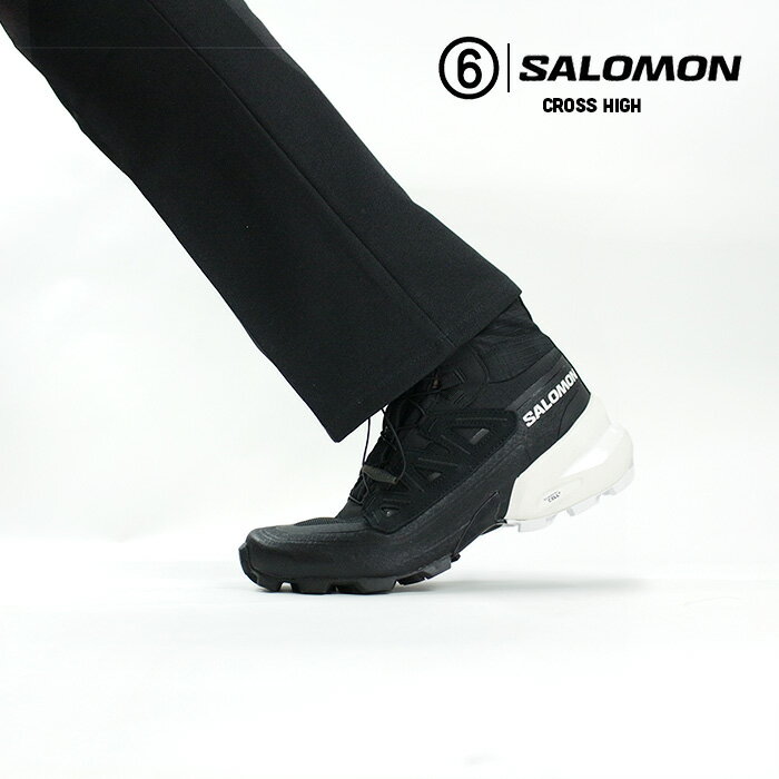 MM6 メゾン マルジェラ サロモン スニーカー MM6 MAISON MARGIELA SALOMON CROSS HIGH S66WS0079 P5132 H9426 Black コラボレーション ジェンダーレス オールジェンダー 靴 シューズ ブーツ ラグソール オールコンディション 軽量アウトソール モダン アウトドア