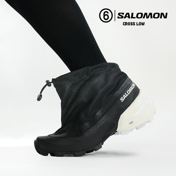 MM6 メゾン マルジェラ サロモン スニーカー MM6 MAISON MARGIELA SALOMON CROSS LOW S66WS0082 P5133 H9426 Black コラボレーション ジェンダーレス オールジェンダー 靴 シューズ オールコンディション 袋状 軽量アウトソール トレラン モダン アウトドア