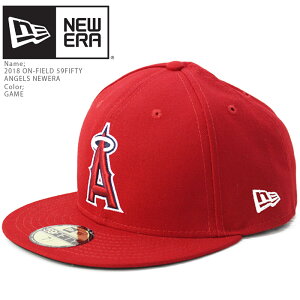 ニューエラ 帽子 キャップ NEWERA ON-FIELD 59FIFTY Los Angeles Angels GAME Red オーセンティック ロサンゼルスエンジェルス 大谷翔平 MLB メジャーリーグ ベースボール 野球