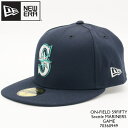 ニューエラ 帽子 キャップ NEWERA ON-FIELD 59FIFTY Seattle MARINERS GAME 70360949 Navy オーセンティック シアトル マリナーズ MLB メジャーリーグ ベースボール 野球