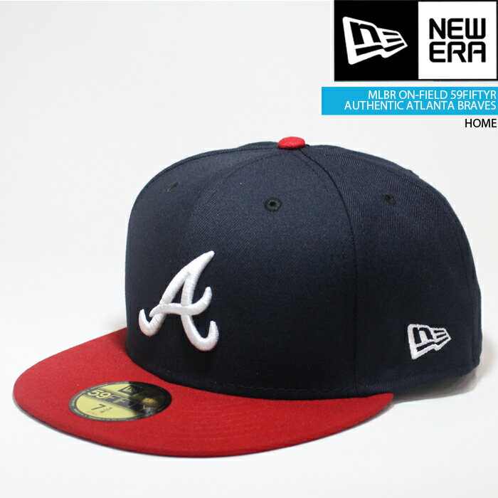 ニューエラ 帽子 キャップ NEWERA ON-FIELD 59FIFTY Atlanta BRAVES HOME オーセンティック アトランタ ブレーブス MLB メジャーリーグ ベースボール 野球