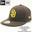 ニューエラ 帽子 キャップ NEWERA MLB ON-FIELD LOW PROFILE 59FIFTY AUTHENTIC 70538425 SAN DIEGO PADRES Game 茶色 ブラウン オーセンティック オンフィールド ロープロファイル ローキャッ…