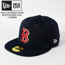 ニューエラ 帽子 キャップ NEWERA 59FIFTY MLB COOPERSTOWN WOOL BOSTON RED SOX 11590984 クーパーズタウン ボストン レッドソックス MLB メジャーリーグ ベースボール 野球 1