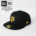 ニューエラ 帽子 キャップ NEWERA MLB ON-FIELD 59FIFTY AUTHENTIC PITTSBURG PIRATES ALT 70360948 Black ピッツバーグ パイレーツ MLB メジャーリーグ ベースボール