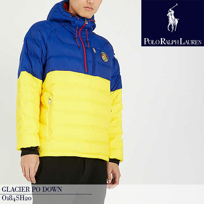 ポロ ラルフ ローレン ダウンジャケット メンズ ポロ ラルフローレン ダウンジャケット POLO RALPH LAUREN GLACIER PO DOWN ski 92 O184SH20 Heritage Blue Yellow ハーフジップ ダウン 秋冬 メンズ 男性