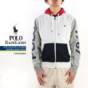 残りわずか/Mサイズのみ ポロ ラルフローレン プルオーバー パーカー POLO RALPH LAUREN DOUBLE KNIT TECH 710781440001 White Multi ロゴ ダブルニット フーディ 秋冬 メンズ 男性