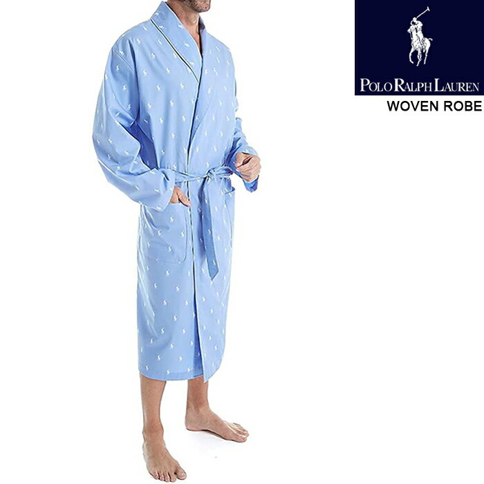 | t[ [EFA POLO RALPH LAUREN WOVEN ROBE L009 Navy Cream AOPP [u oX[u Y j Q  pW} X[vEFA