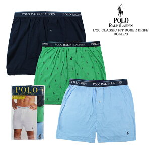 ポロ ラルフローレン ボクサータイプ 3枚セット POLO RALPH LAUREN 1/20 P3 CLASSIC FIT BOXER BRIEF RCKBP3 Blue Navy Green 前ボタン メンズ 男性 3枚 ボクサーブリーフ ボクサーパンツ 青 群青 緑 水浅葱