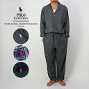 ポロ ラルフローレン パジャマ POLO RALPH LAUREN 8/20 HANGING YD FLANNEL SLEEPWEAR SETS P01HR2 Grey Green Blue 上下セット フランネル トップス パンツ ワンポイント チェック メンズ 男性 寝巻 部屋着 ルームウェア スリープウェア