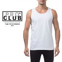 プロクラブ ノースリーブ 袖なし PROCLUB HEAVY WEIGHT COTTON TANK TOP OUTERWEAR 111 Snow White ヘビーウェイト コットン 厚手 メンズ 男性