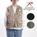 ロスコ アウター メンズ ロスコ トラベルベスト ROTHCO UNCLE MILITARY TRAVEL VEST アンクルミルティ ミリタリーベスト ポケット アウター ミリタリー アウトドア キャンプ ベスト チョッキ ジレ 釣り フィッシング メンズ 男性 ユニセックス