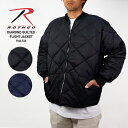 ロスコ アウター メンズ ロスコ ダイヤモンドキルティング ナイロンフライトジャケット ROTHCO DIAMOND QUILTED FLIGHT JACKET サーマルライナー ナイロンジャケット アウター ショート丈 ミリタリー アウトドア キャンプ メンズ 男性 ユニセックス