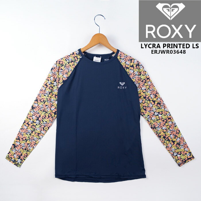 ロキシー 女性用 長袖 ラッシュガード ROXY LYCRA PRINTED LS Rash Guard ERJWR03648 Mood Indigo Ditsy Love UVカット UPF50+ ウーマンズ レディース サーフィン 海水浴 プール 日焼け アウトドア 1