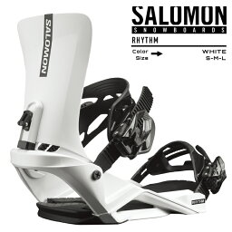 [特典アリ][対象商品とSETでお得][日本正規品]スノーボード ビンディング サロモン リズム 2023 SALOMON RHYTHM White バインディング スノボー 22-23 男性 女性 メンズ レディース ユニセックス