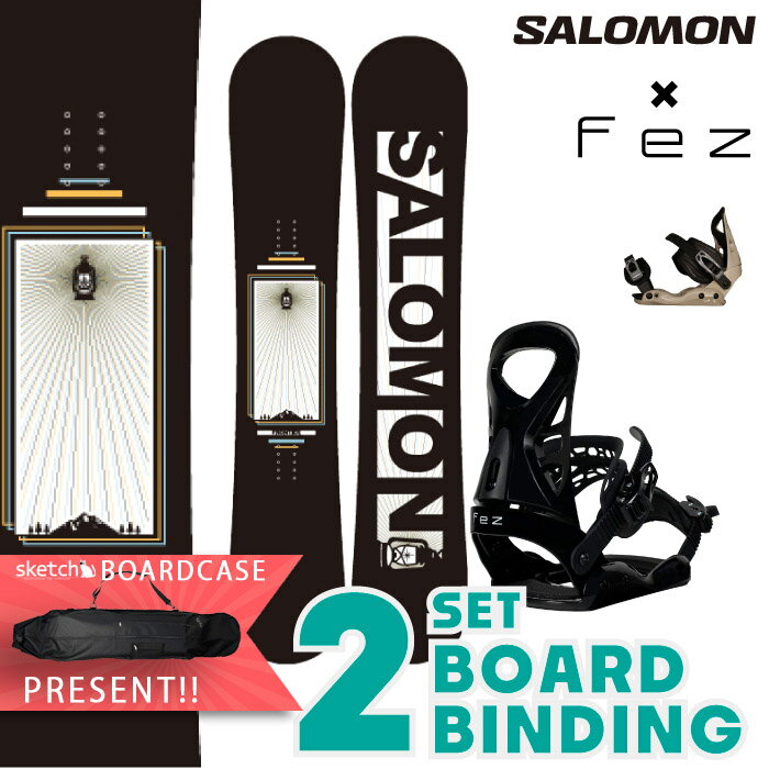 ［今だけ取付無料!!]サロモン ボード × FEZ ビンディング 2点セット 2024 SALOMON FRONTIER × FEZ フロンティア 2点SET バインディング スノーボード ビンディング スノボ レディース ウーマンズ 女性 初心者 ビギナー