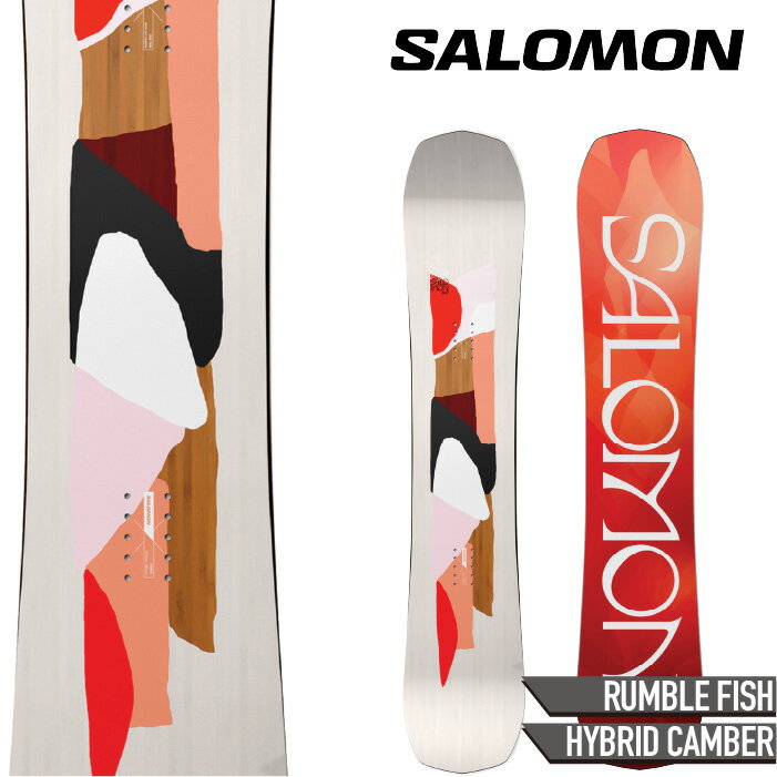 [日本正規品]スノーボード 板 ボード サロモン ランブルフィッシュ 2024 SALOMON RUMBLE FISH スノボー 23-24 女性 レディース ウーマンズ