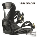 スノーボード ビンディング サロモン ミラージュ 2024 SALOMON MIRAGE Black ブラック 黒 バインディング スノボー 23-24 女性 レディース ウーマンズ