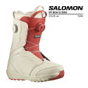 スノーボード ブーツ サロモン アイビー ボア SJ ボア 2024 SALOMON IVY BOA SJ BOA Bleached Sand Almond Milk Aurora Re スノボー 23-24 女性 レディース ウーマンズ