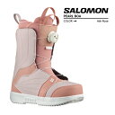 [日本正規品]スノーボード ブーツ サロモン パールボア 2024 SALOMON PEARL BOA Ash Rose Lilac Ash White スノボー 23-24 女性 レディース ウーマンズ