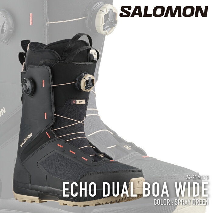 ӥ塼ǥݥ[] Ρܡ ֡  SALOMON ECHO DUAL BOA WIDE Spray Gre...