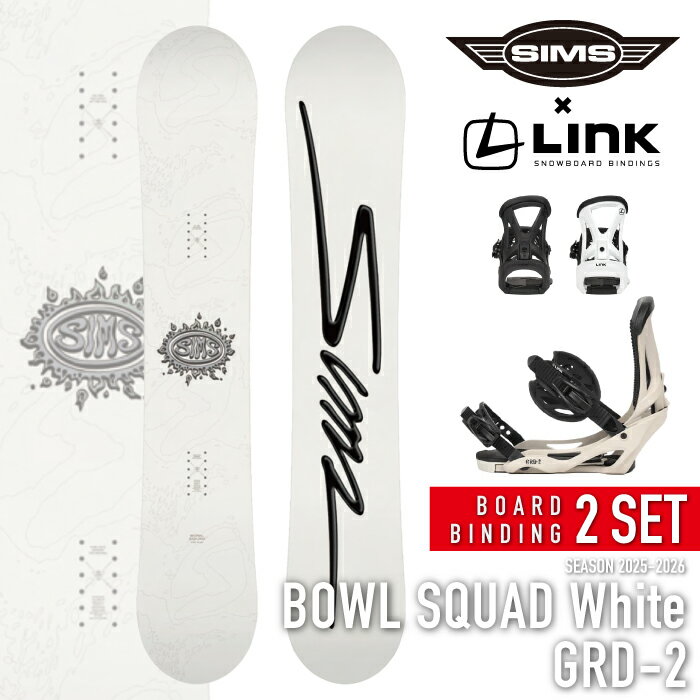 ��ӥ塼�ǥ����ݥ��[����������]���Ρ��ܡ��� �ӥ�ǥ��� 2�����å� ���ॹ SIMS BOWL SQUAD White - LINK GRD-2 �ܥ��륹...