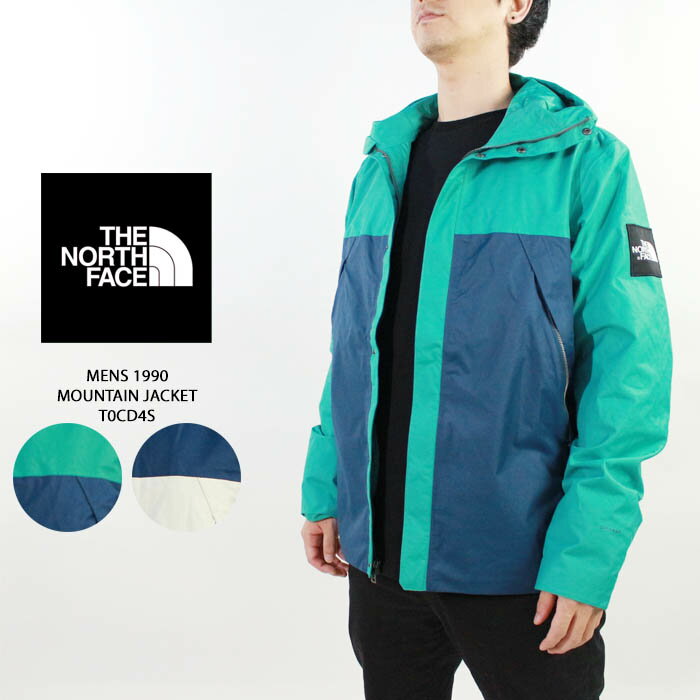 ノースフェイス マウンテンジャケット メンズ ノースフェイス マウンテンジャケット THE NORTH FACE MENS 1990 MOUNTAIN JACKET T0CD4S Navy Teal White ナイロンジャケット ロゴ 秋冬 メンズ 男性