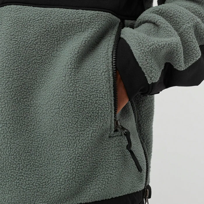 ノースフェイス ジャケット フリース THE NORTH FACE DENALI 2 ANORAK NF0A4QYN Balsam Green TNF Black グリーン ブラック 緑 黒 デナリ プルオーバーアノラック パーカー キャンプ アウトドア 登山 秋冬 メンズ 男性